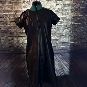 Anne Klein little back dress with lace shoulder accents